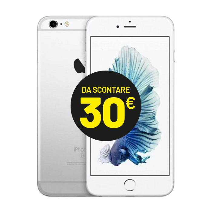 Apple iPhone 6S (32 GB) Argento - Grado estetico: Buono - Batteria Nuova