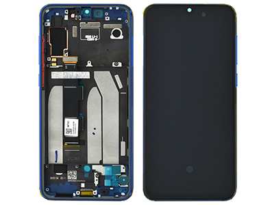 Xiaomi MI 9 Lite LCD + Touchscreen + Frame + Tasti Laterali Ocean Blue