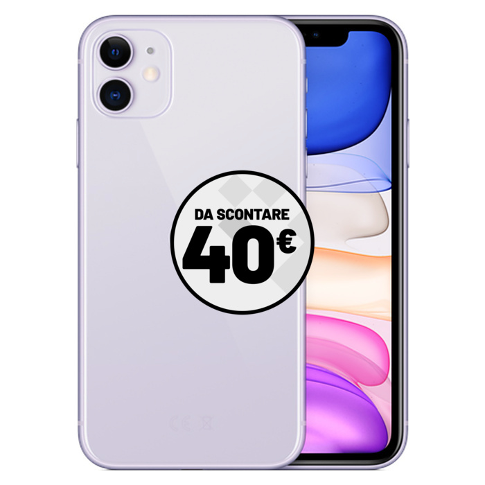 Apple iPhone 11 (128 GB) Viola - Grado Estetico: Ottimo - Batteria Nuova