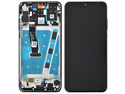 Huawei P30 Lite LCD + Touch screen + Frame + Tasti Laterali Black "Versione Fotocamera 24MP"