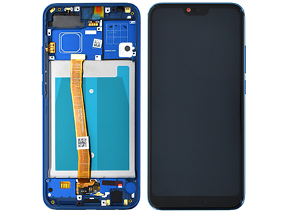 Honor Honor 10 LCD + Touchscreen + Frame + Tasti Laterali Blue