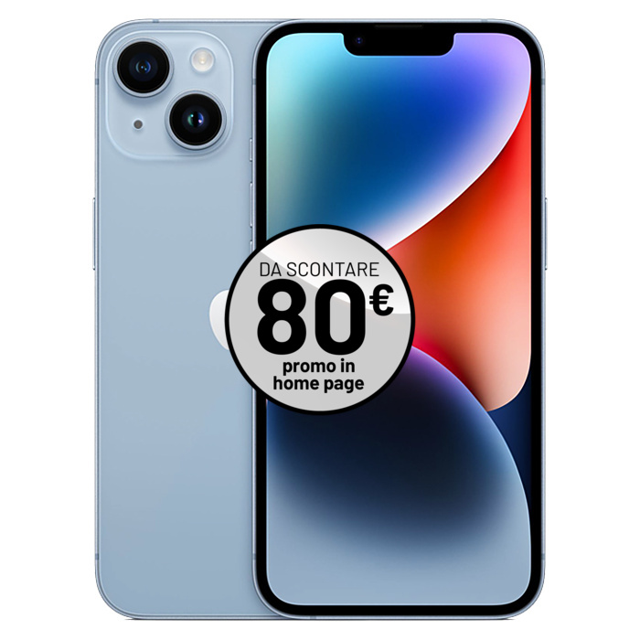 Apple iPhone 14 (256 GB) Blu - Grado Estetico: Ottimo - Batteria Nuova