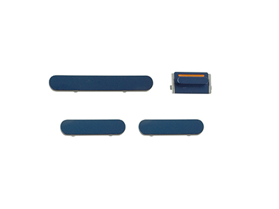 Apple iPhone 12 Set 4 Tasti esterni laterali completo Blu