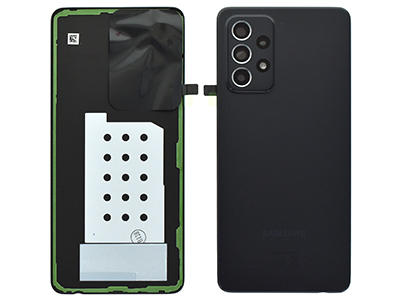 Samsung Galaxy A52 Cover Batteria + Cover Camera completo + Adesivi Awesome Black