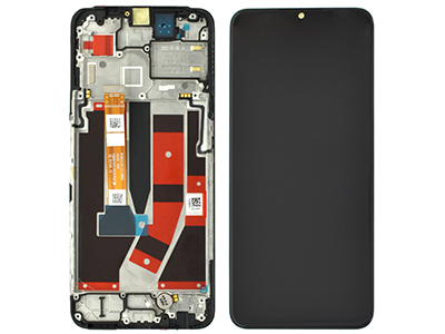 Oppo A77 5G LCD + Touchscreen + Frame + Switch Tasti Laterali + Vibrazione Black