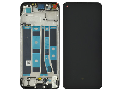 Oppo A78 4G LCD + Touchscreen + Frame + Switch Tasti Laterali Black