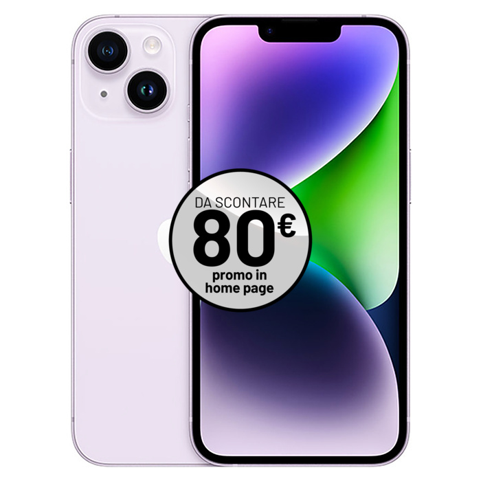 Apple iPhone 14 (256 GB) Viola - Grado Estetico: Buono Plus - Batteria Oltre 85%