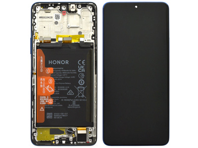 Honor Honor X7B LCD + Touch Screen + Frame + Batteria Black