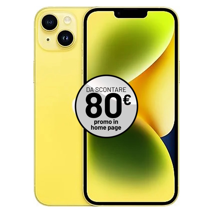 Apple iPhone 14 (256 GB) Giallo - Grado Estetico: Ottimo - Batteria Oltre 85%