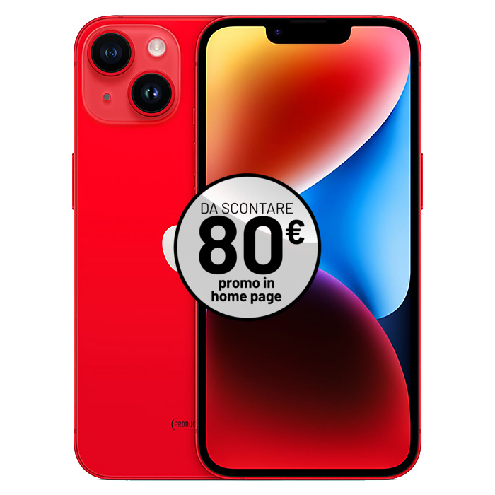 Apple iPhone 14 (256 GB) Rosso - Grado Estetico: Buono - Batteria Nuova