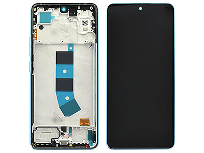 Xiaomi REDMI NOTE 13 4G Lcd + Touch screen + Frame + Tasti Laterali Ice Blue