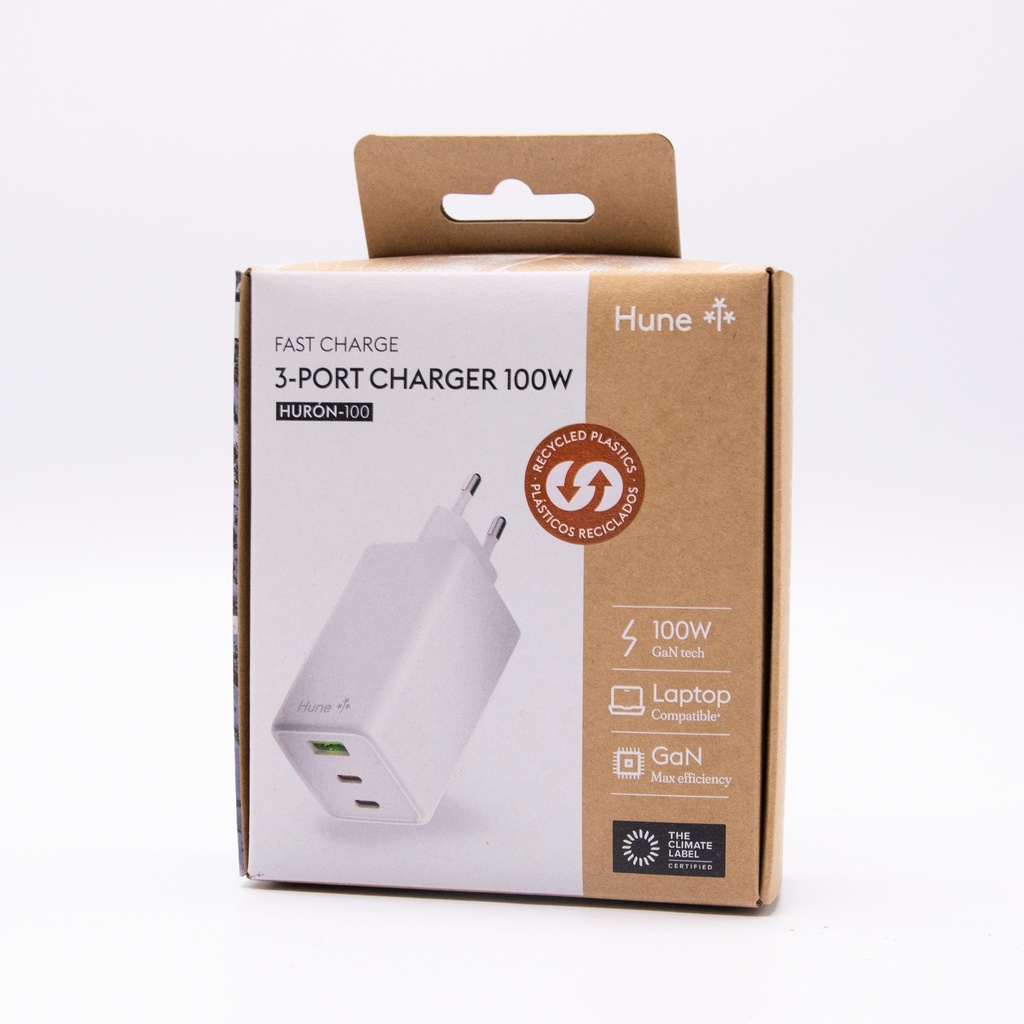 Caricatore da Muro HUNE HURON 100W - 2 x USB-C + 1 x USB-A