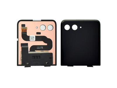 Motorola RAZR 50 ULTRA Lcd Esterno + Cover Superiore + Vetrino Camera Black