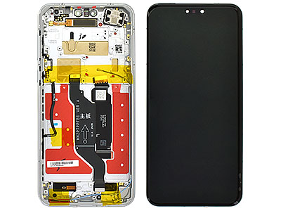 Honor MAGIC 7 PRO 5G Lcd + Touch Screen + Frame + Tasti Laterali Lunar Shadow Grey