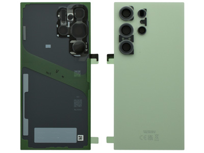 Samsung GALAXY S24 ULTRA Cover Batteria + Vetrino Camera + Adesivi Titanium Green