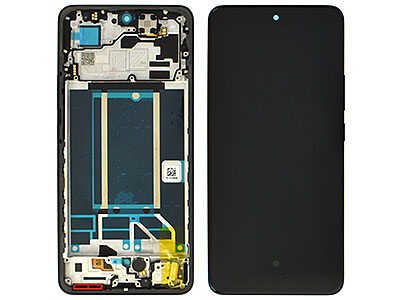 Oppo RENO 13F 5G Lcd + Touch Screen + Frame + Tasti laterali Luminous Blue