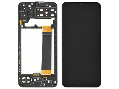 Samsung Galaxy A13 (A137) Service Pack LCD + Touchscreen + Frame + Swich Tasti Laterali + Altoparlante - Nero GH82 - 29228A