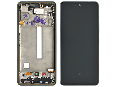 Samsung Galaxy A53 5G Service Pack LCD + Touchscreen + Frame + Tasti Laterali + Altoparlante - GH82 - Pesca - 28025A
