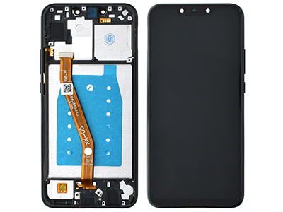 [HWPSPLDSCN] Huawei P Smart Plus LCD + Touchscreen + Frame + Tasti Laterali Black