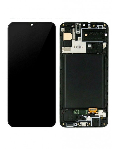 [SGA30DSNO] Samsung Galaxy A30 Service Pack LCD + Touchscreen + Frame + Altoparlante + Vibrazione - Nero