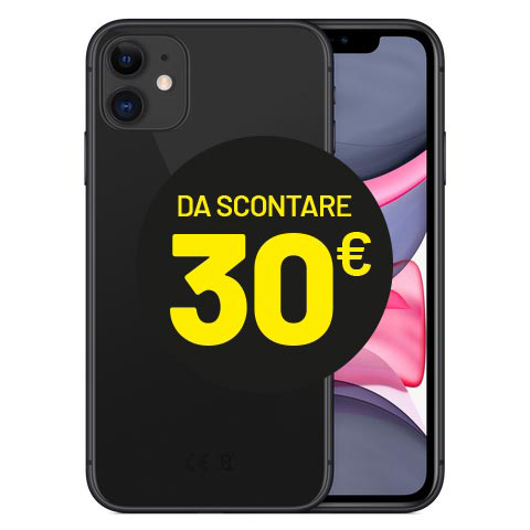 [APPIP1164NR31] Apple iPhone 11 (64 GB) Nero - Grado Estetico: Buono - Batteria Nuova
