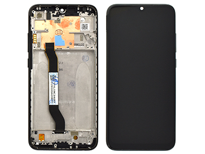 [XRN8DSON] Xiaomi Redmi Note 8 LCD + Touchscreen + Frame + Tasti Laterali Space Black
