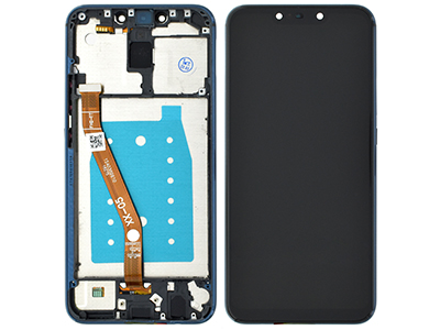 [HWM20LDSOB] Huawei Mate 20 Lite Service Pack LCD + Touchscreen + Frame + Batteria + Vibrazione + Altoparlante + Tasti Laterali Blu 02352GTT