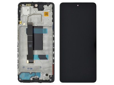 [XRN12P5GDSOB] Xiaomi Redmi Note 12 Pro 5G LCD + Touchscreen + Frame + Swich Tasti Laterali Black