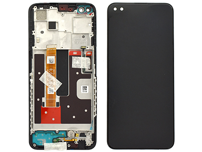[OPR4ZDSON] Oppo Reno 4Z 5G LCD + Touchscreen + Frame + Switch Tasti Laterali + Vibrazione Black