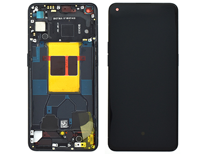 [OPRN6DSON] Oppo Reno 6 LCD + Touchscreen + Frame + Tasti Laterali Stellar Black