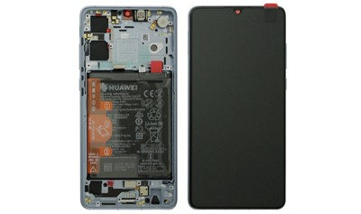 [HW0P30DSBCO] Huawei P30 LCD + Touch + Frame + Batteria + Tasti Laterali + Speaker - Breathing Crysta