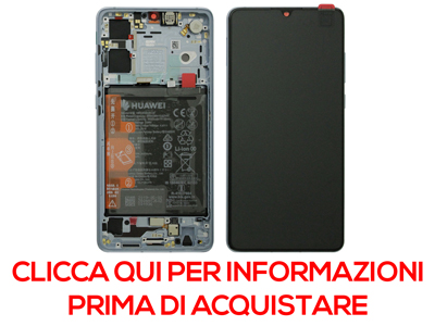 [HW0P30DSBCO] Huawei P30 LCD + Touch + Frame + Batteria + Tasti Laterali + Speaker - Breathing Crysta