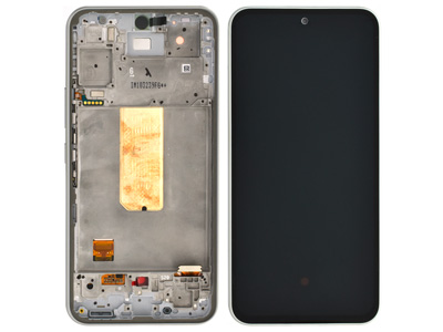 [SGA540DSWO] Samsung Galaxy A54 LCD + Touchscreen + Frame + Tasti Laterali Awesome White GH82 - 31232B