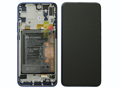 [HWPSMZDSOB] Huawei P SMART Z LCD + Touchscreen + Frame + Batteria + Vibrazione + Altoparlante + Tasti Laterali Blu