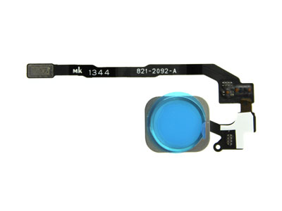 [IP005STFBC] Apple iPhone 5S Tasto Joystick Esterno + Flat Cable ottima qualità Bianco No Lettore d'ImPronta