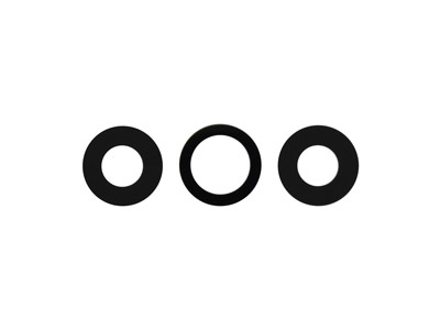 [IP012PVCC] Apple iPhone 12 Pro Kit Vetrino Camera Posteriore 3Pz.