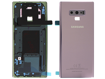 [SG00N9BCRO] Samsung Galaxy Note 9 Cover Batteria in vetro + Vetrino Camera + Adesivi Lavander Purple