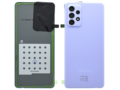 [SG0A72BCVO] Samsung Galaxy A72 Cover Batteria + Cover Camera completo + Adesivi Awesome Violet