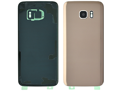 [SG0S7EBCOC] Samsung Galaxy S7 Edge Cover Batteria + Vetrino Camera Oro No Logo