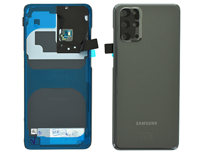 [SGS20PBCGO] Samsung Galaxy S20 Plus Cover Batteria in vetro + Vetrino Camera + Microfono Grigio