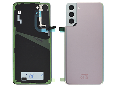 [SGS21PBCSO] Samsung Galaxy S21 Plus Cover Batteria + Vetrino Camera + Adesivi Phantom Silver