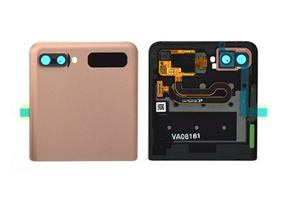 [SGZF5GBCSBO] Samsung Galaxy Z Flip 5G Cover Batteria Superiore completo Mystic Bronze