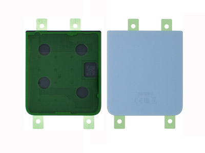 [SGZFL4BCBO] Samsung Galaxy Z Flip 4 Cover Batteria Inferiore + Adesivi Blue