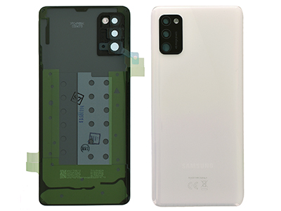 [SG0A41BCBO] Samsung Galaxy A41 Cover Batteria + Vetrino Camera + Adesivi Bianco