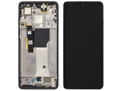 [MTE40NDSO] Motorola Moto Edge 40 Neo LCD + Touch Screen + Frame + Tasti Laterali + Altoparlante Black Beauty