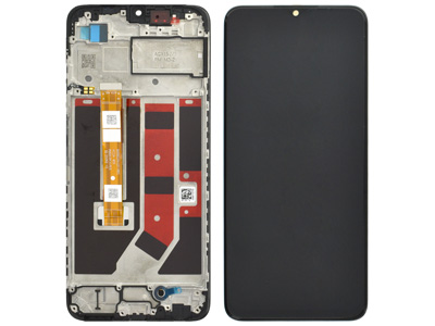 [OP0A38DSO] Oppo A38 LCD + Touch Screen + Frame + Switch Tasti Laterali Black