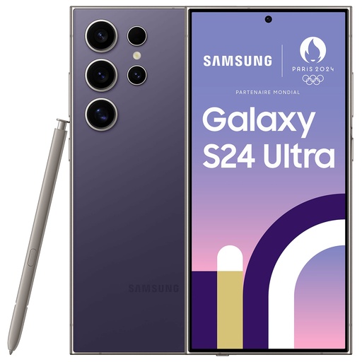 [SAMGALS24ULT5G512TTNVL23] Samsung Galaxy S24 Ultra 5G (512 GB) Titanio Viola - Grado Estetico: Ottimo - Batteria Standard
