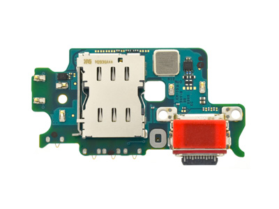 [SG0S23CRO] Samsung Galaxy S23 Sub Board + Plug In + Microfono + Lettore Sim