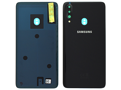 [SGA20SBCO] Samsung Galaxy A20S Cover Batteria + Vetrino Camera Nero