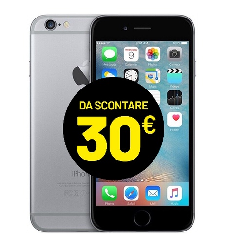[APPIP616GRGSDRL31] Apple iPhone 6 (16 GB) Grigio Siderale - Grado Estetico: Buono - Batteria Nuova